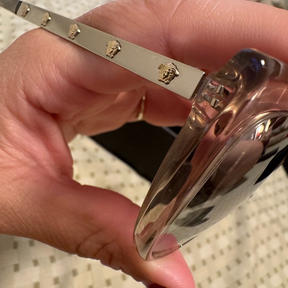 Versace Women's Cat-Eye Sunglasses - Transparent - Picture 4 of 7